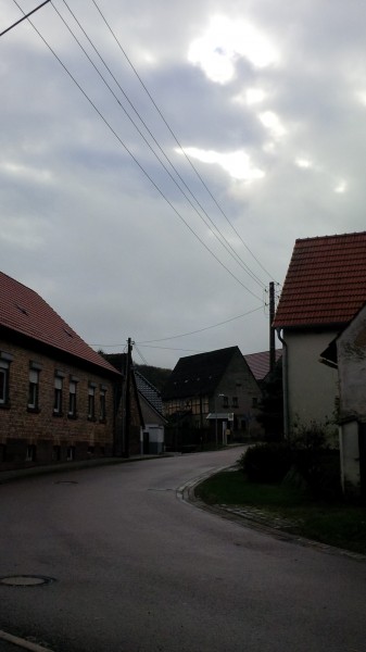 Straße am Ortseingang Blumerode.